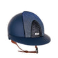 Casque Kep Italia Cromo 2.0  Matt Polo Bleu RAW Frame Galassia Light Blue Insert Beige Jugulaire