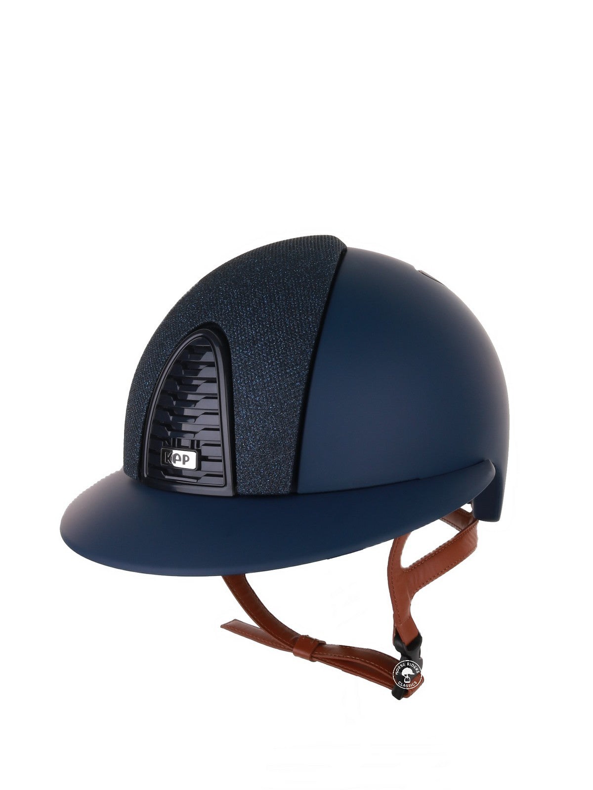 Casque Kep Italia Cromo 2.0  Matt Polo Bleu RAW Frame Luminor Blue Insert Beige Jugulaire
