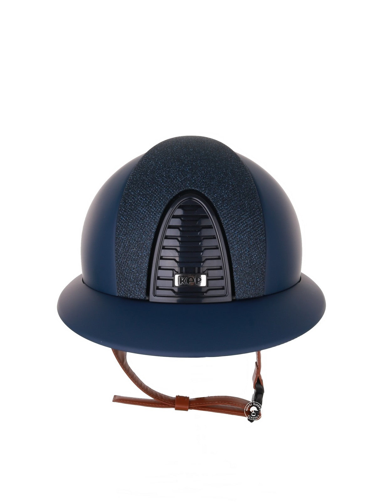 Casque Kep Italia Cromo 2.0  Matt Polo Bleu RAW Frame Luminor Blue Insert Beige Jugulaire