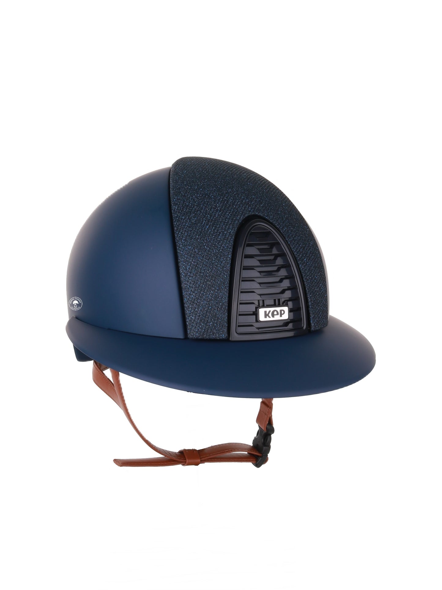 Casque Kep Italia Cromo 2.0  Matt Polo Bleu RAW Frame Luminor Blue Insert Beige Jugulaire