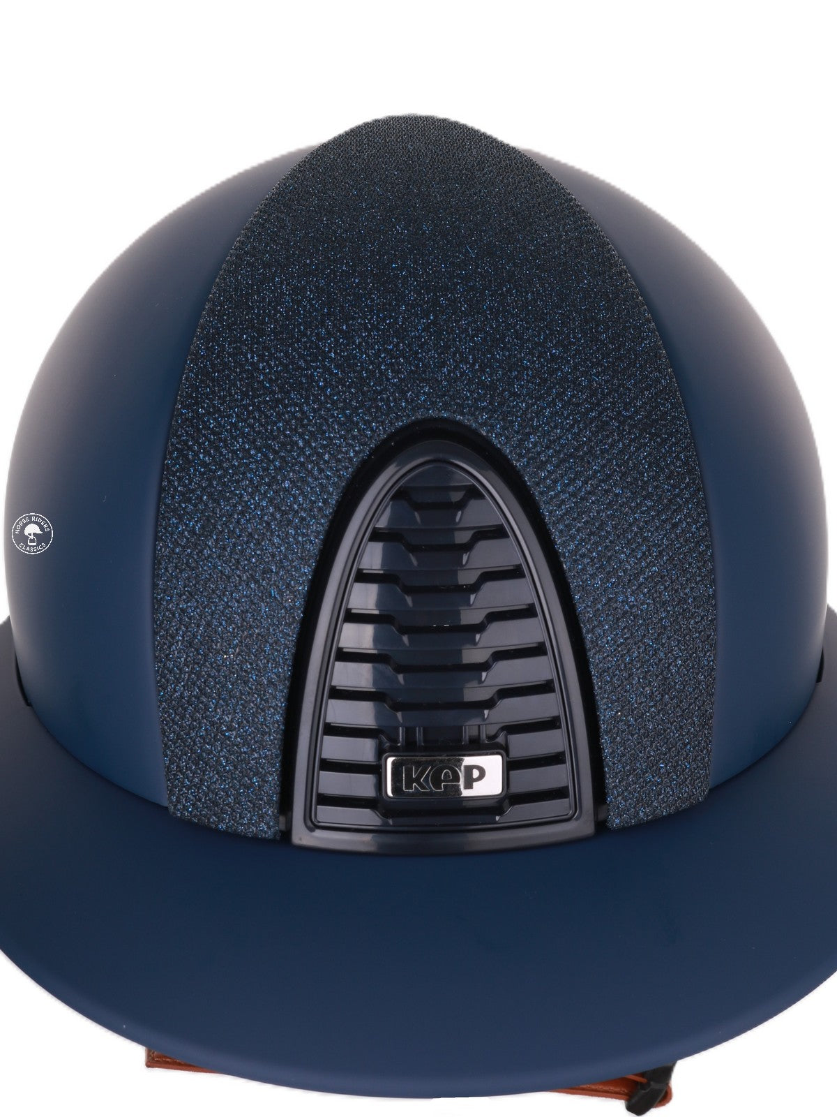 Casque Kep Italia Cromo 2.0  Matt Polo Bleu RAW Frame Luminor Blue Insert Beige Jugulaire