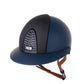 Casque Kep Italia Cromo 2.0  Matt Polo Bleu RAW Frame Star Blue Insert Beige Jugulaire