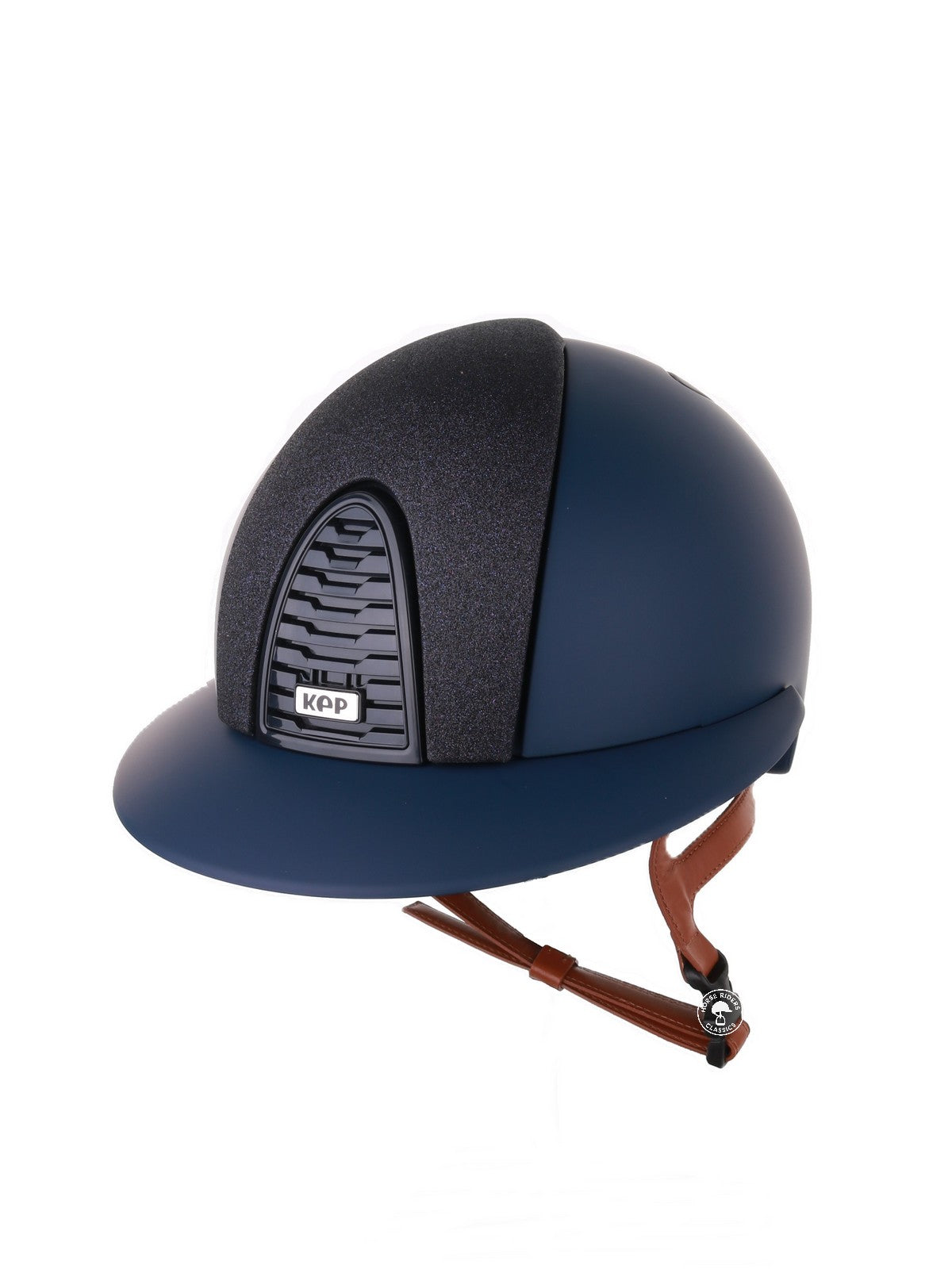 Casque Kep Italia Cromo 2.0  Matt Polo Bleu RAW Frame Star Blue Insert Beige Jugulaire