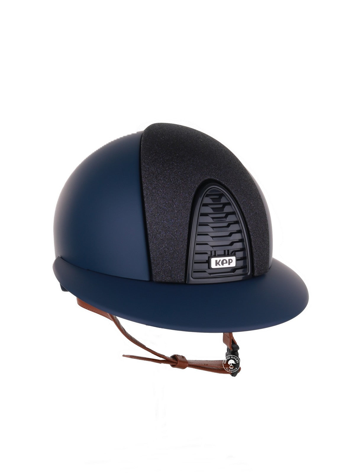 Casque Kep Italia Cromo 2.0  Matt Polo Bleu RAW Frame Star Blue Insert Beige Jugulaire