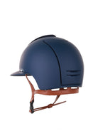 Kep Italia Paardrijhelm Cromo 2.0 Matt Polo Klep Blauw RAW Frame Luminor Blue Insert Beige Kinband
