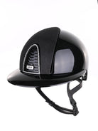 Kep Italia Paardrijhelm Cromo 2.0 Polish Polo Klep Zwart Swarovski Frame Luminor insert Zwart