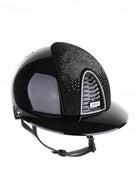 Kep Italia Paardrijhelm Cromo 2.0 Polish Polo Klep Zwart Swarovski Frame Shaded Silver insert