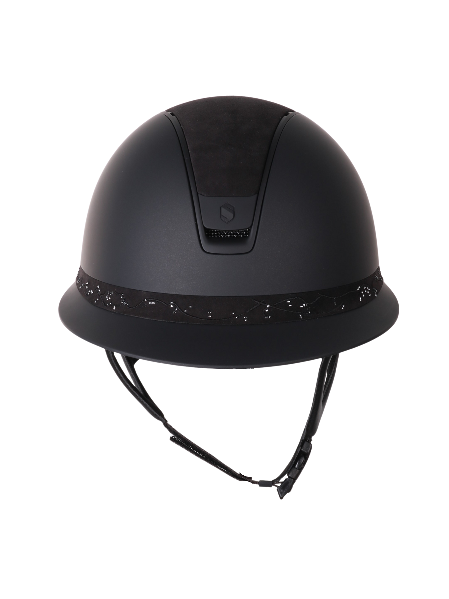 Samshield 2.0 Casque d'équitation Miss Shield Shadowmatt Crystal Leaf FB Noir