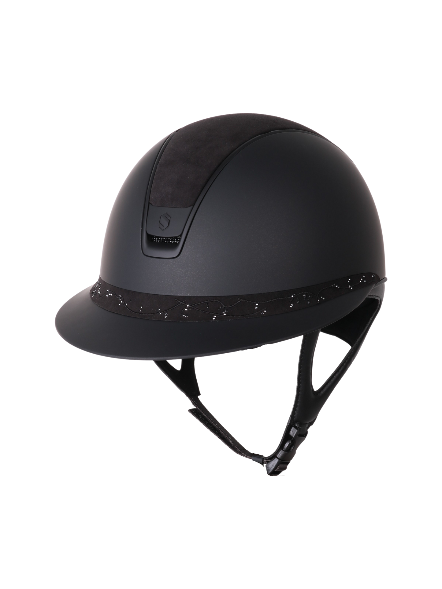 Samshield 2.0 Casque d'équitation Miss Shield Shadowmatt Crystal Leaf FB Noir