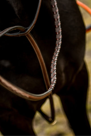 TRUST Hunter martingale debout boucles en argent Brun