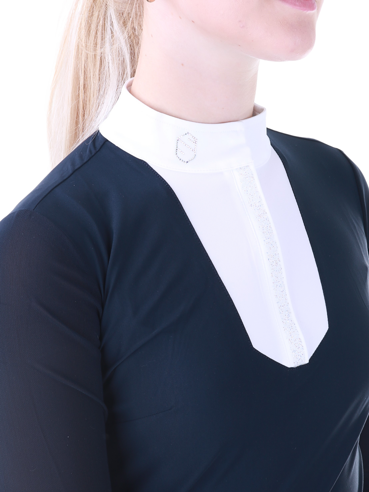 Samshield Chemise de Compétition à Manches Longues Femme Faustine Boreal Navy Holo