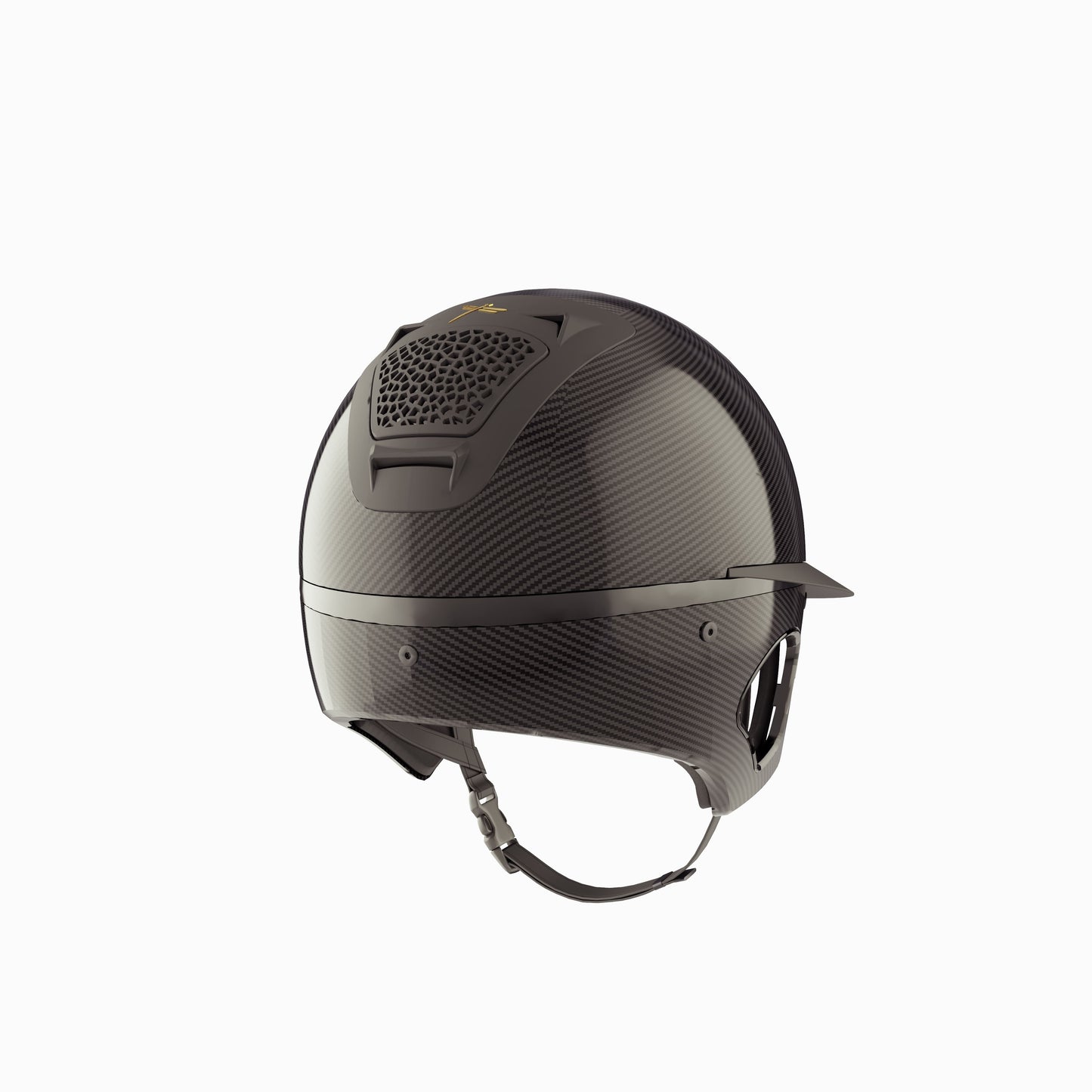 Casque Freejump Voronoï avec protection des tempes en carbone gloss noir mat