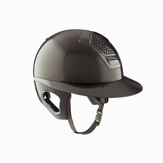 Casque Freejump Voronoï avec protection des tempes en carbone brillant Sky Noir