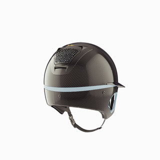 Casque Freejump Voronoï avec protection des tempes en carbone brillant Sky Noir