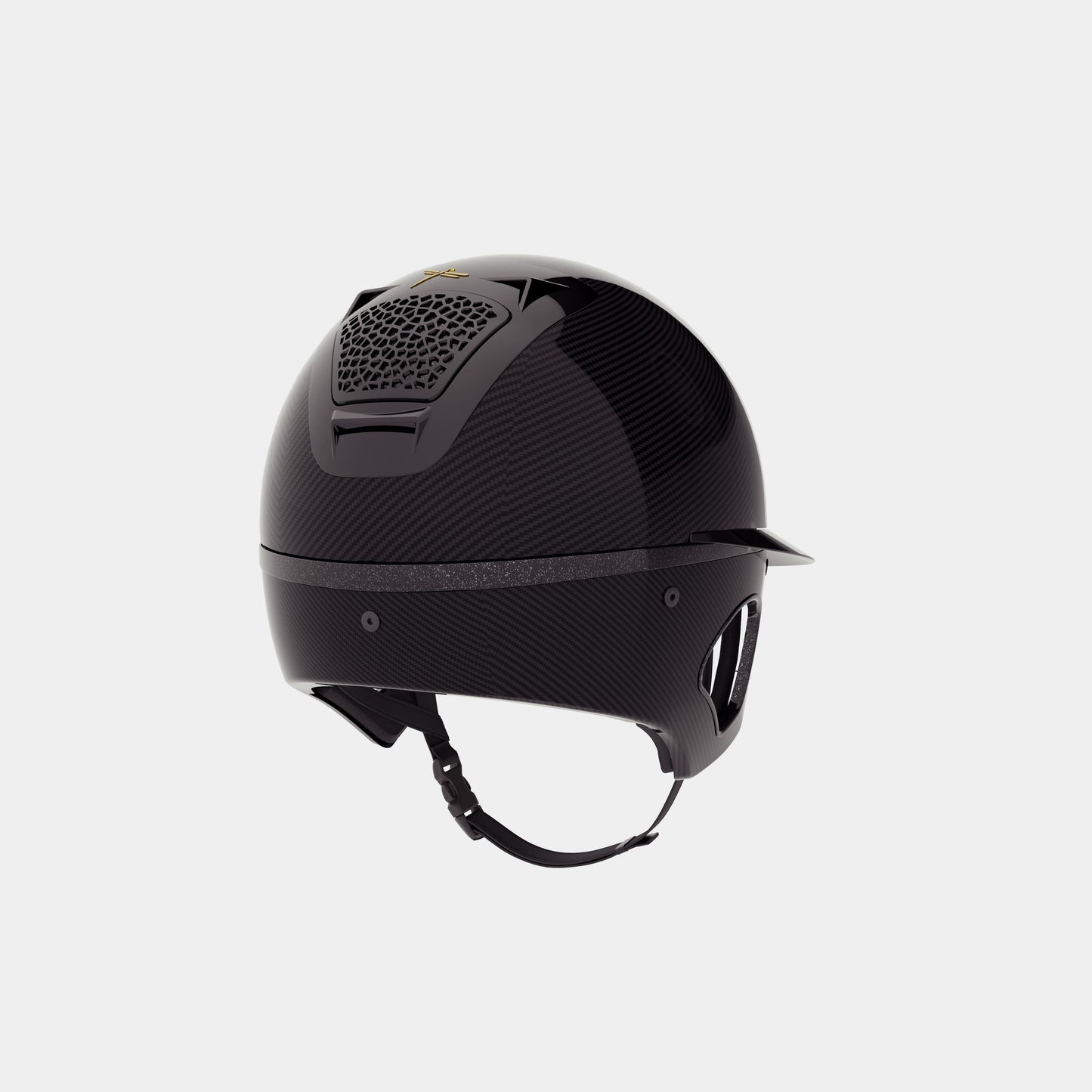 Casque Freejump Voronoï avec protection des tempes en carbone Catechu Black Noir