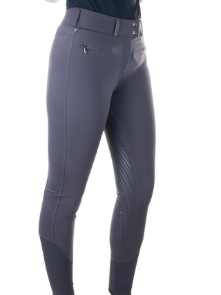 Samshield Pantalon d'équitation Full Grip Femme Margaux Hiver Dark Shadow