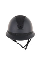 Samshield 2.0 Paardrijhelm Miss Shield Shadowmatt Alcantara Crystal Blazon FB Zwart