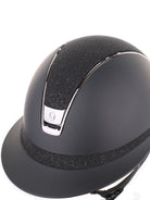 Samshield 2.0 Paardrijhelm Miss Shield Shadowmatt Crystal Fabric Zwart