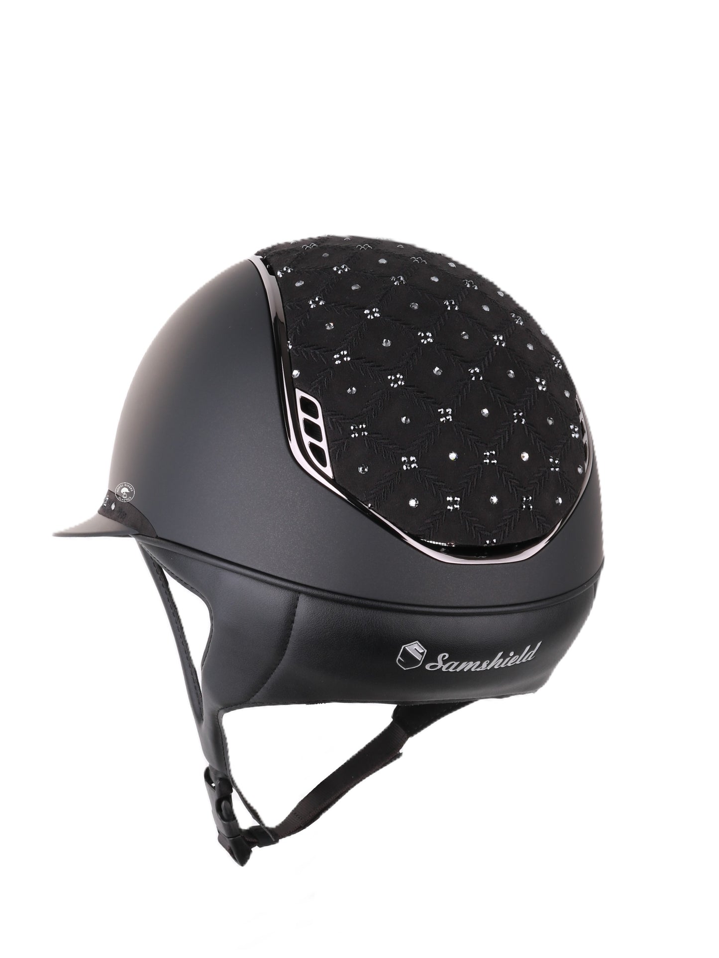 Samshield 2.0 Casque d'équitation Miss Shield Shadowmatt Royal Flower Noir