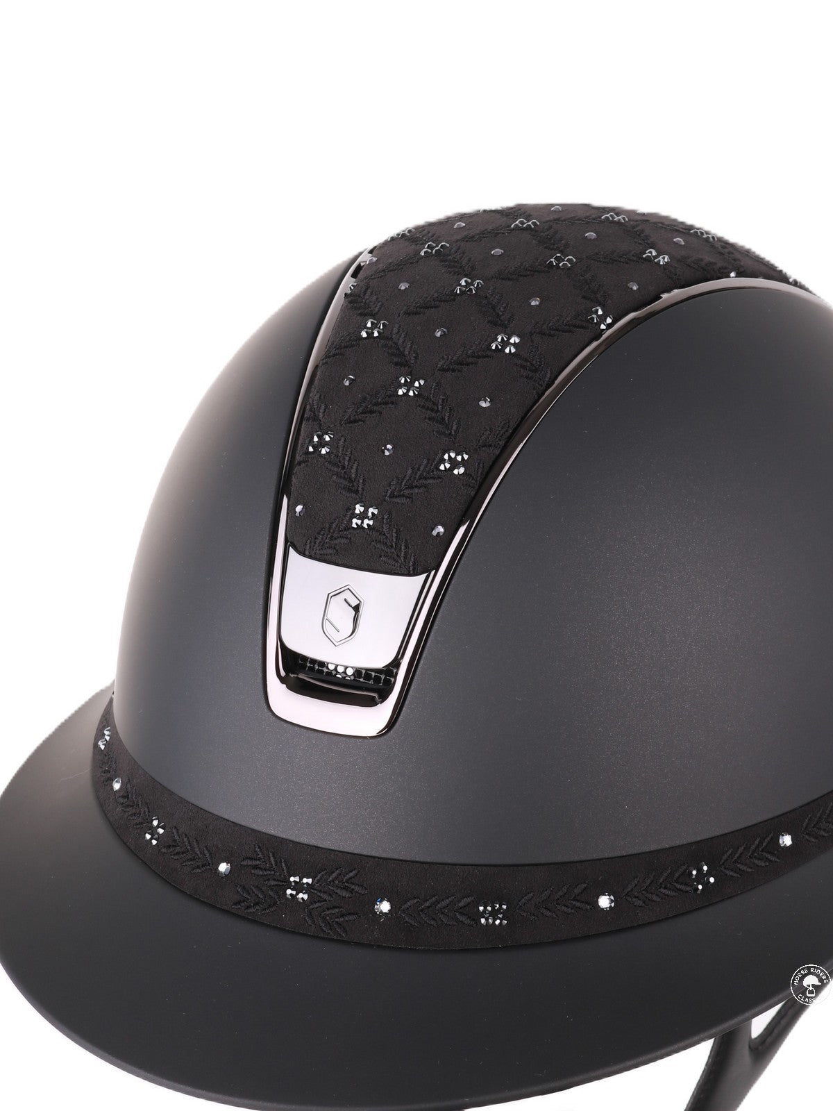 Samshield 2.0 Casque d'équitation Miss Shield Shadowmatt Royal Flower Noir
