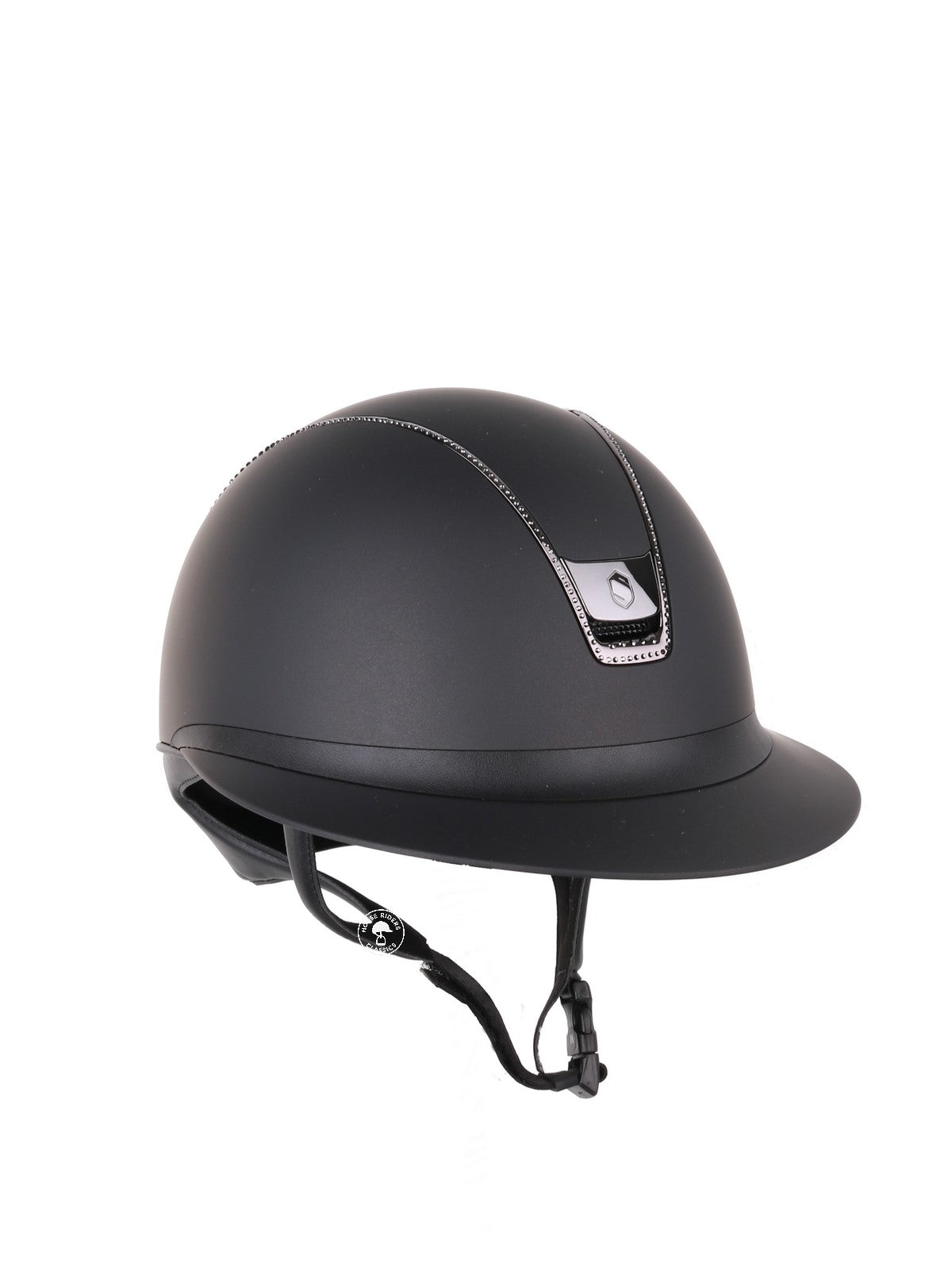 Samshield 2.0 Casque d'équitation Miss Shield Shadowmatt Black Chrome 300 cristaux Noir