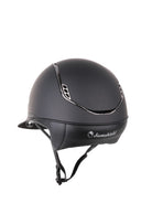 Samshield 2.0 Paardrijhelm Miss Shield Shadowmatt Black Chrome 300 crystals Zwart
