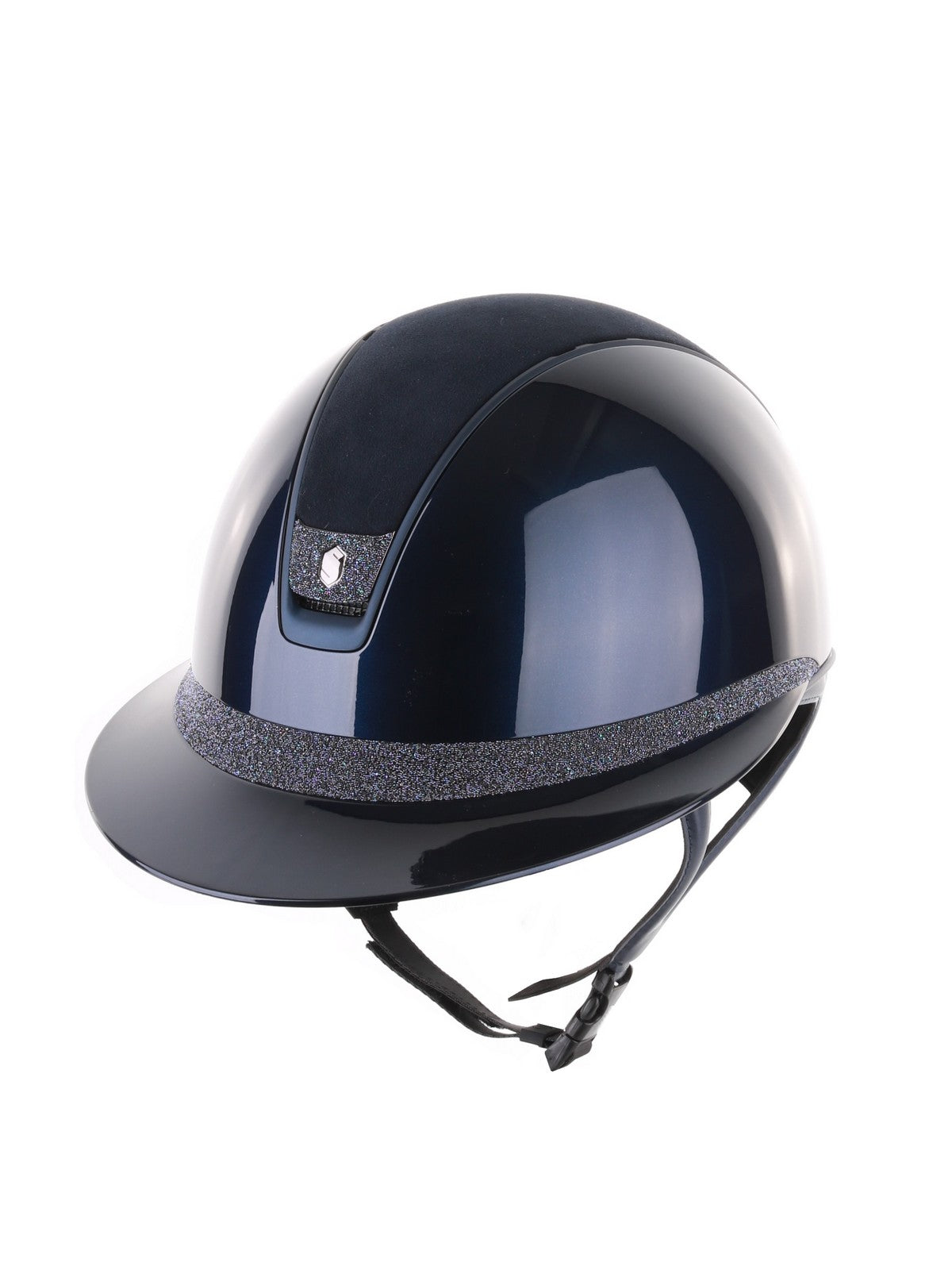 Samshield 2.0 Paardrijhelm Miss Shield Shadowglossy Navy Crystal Blazon FB Paradise Shine