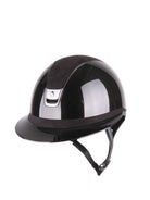 Samshield 2.0 Paardrijhelm Miss Shield Shadowglossy Black Chrome Alcantara Zwart