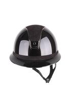 Samshield 2.0 Paardrijhelm Miss Shield Shadowglossy Black Chrome Alcantara Zwart