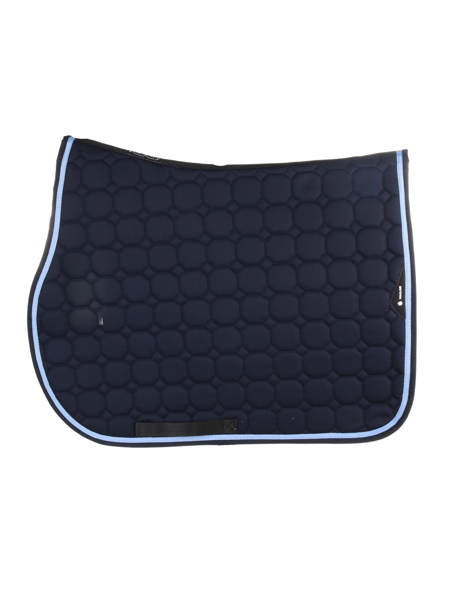 Equiline tapis de selle Octagon Marine-Bleu clair