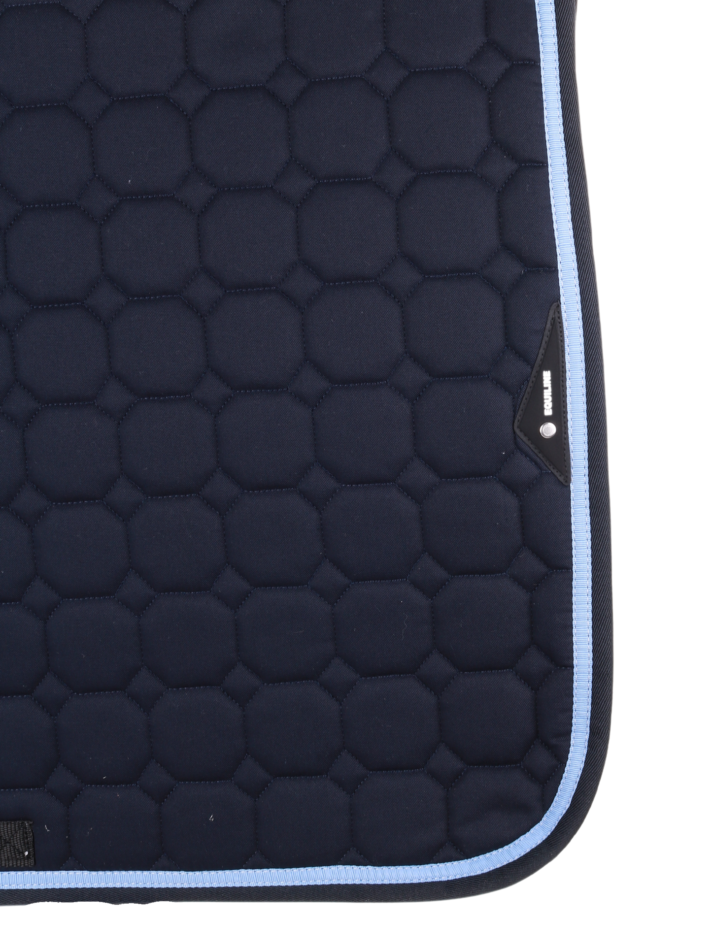 Equiline tapis de selle Octagon Marine-Bleu clair