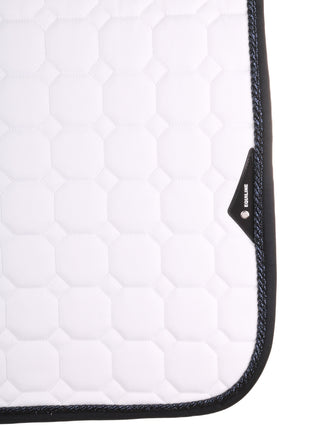 Tapis de selle Equiline Octagon Blanc-Navy