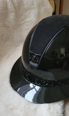 Samshield 2.0 Paardrijhelm Miss Shield Shadowglossy Ultra Fine Rock Blazon Frontal Band Zwart