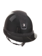 Samshield 2.0 Paardrijhelm Miss Shield Shadowglossy Crystal Blazon Frontal Band Zwart