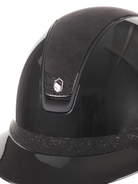 Samshield 2.0 Paardrijhelm Miss Shield Shadowglossy Crystal Blazon Frontal Band Zwart