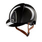 Casque Kep Italia Cromo 2.0 Shine Noir Chrome Frame Beige Jugulaire
