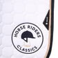 Tapis de selle Equiline Octagon Blanc HRC Logo
