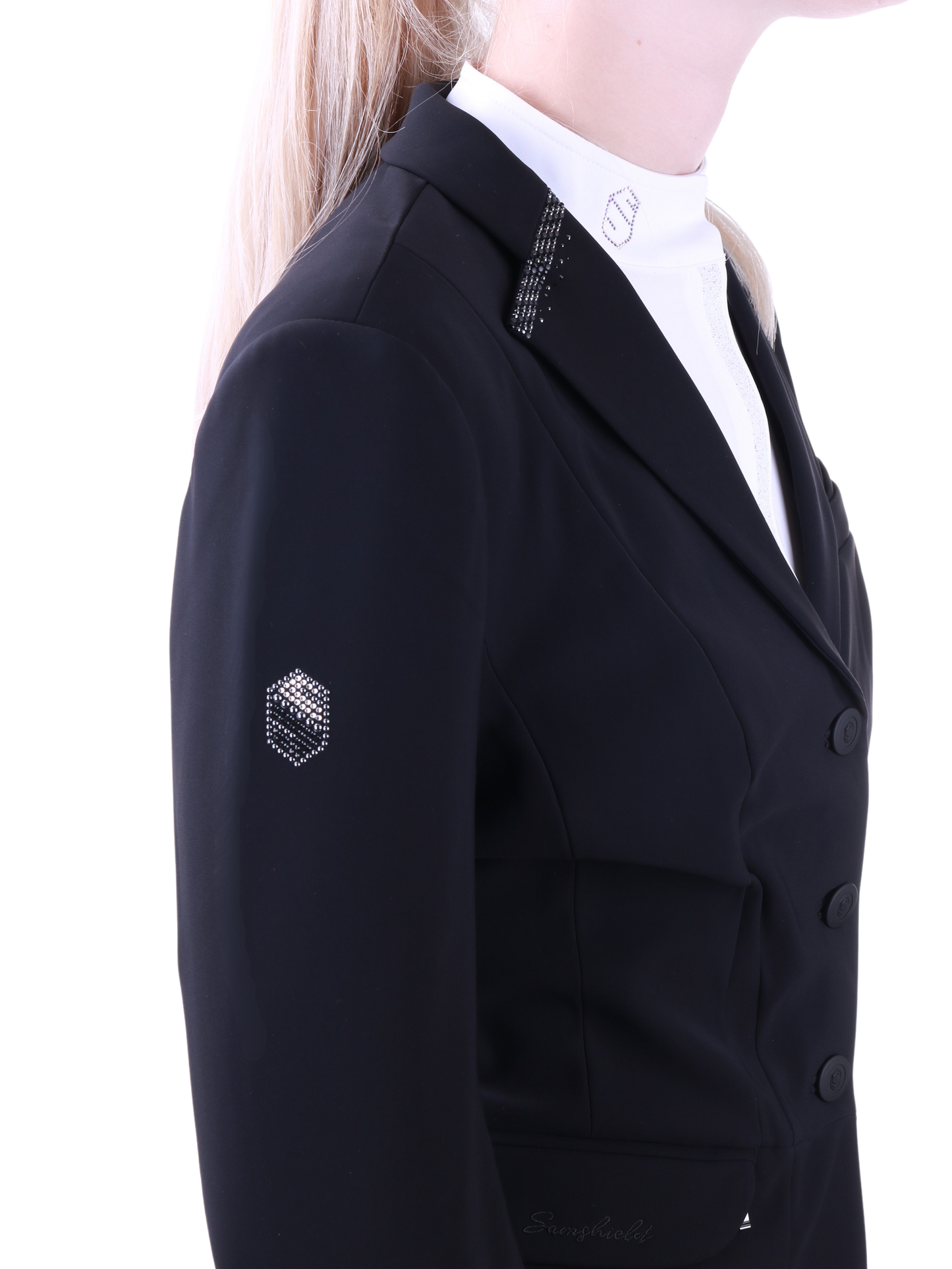 Veste d'équitation Samshield Femme Victory Pearl Noir