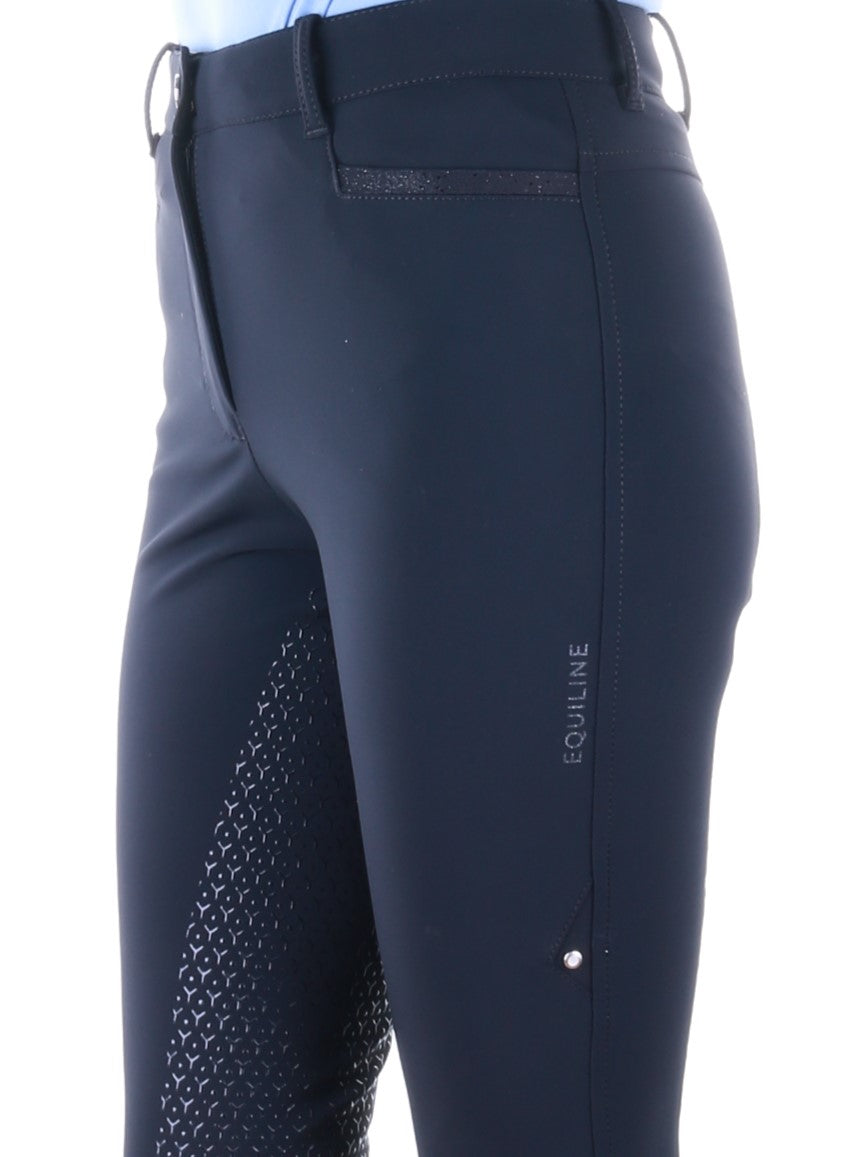 Equiline pantalon d'équitation femme full grip taille haute Gerzifh Noir