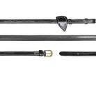 Dyon D Collection rubber teugels smal (13mm) zwart Zwart Full Rubber smal