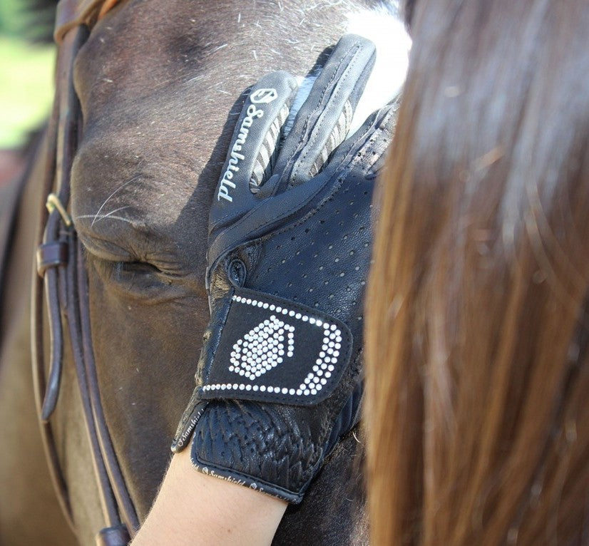 Gants d'équitation Samshield V-skin Swarovski