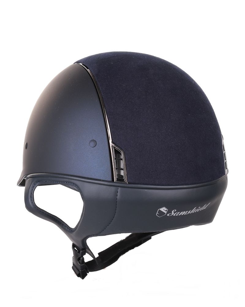 Samshield Shadowmatt casque d'équitation alcantara dessus Navy