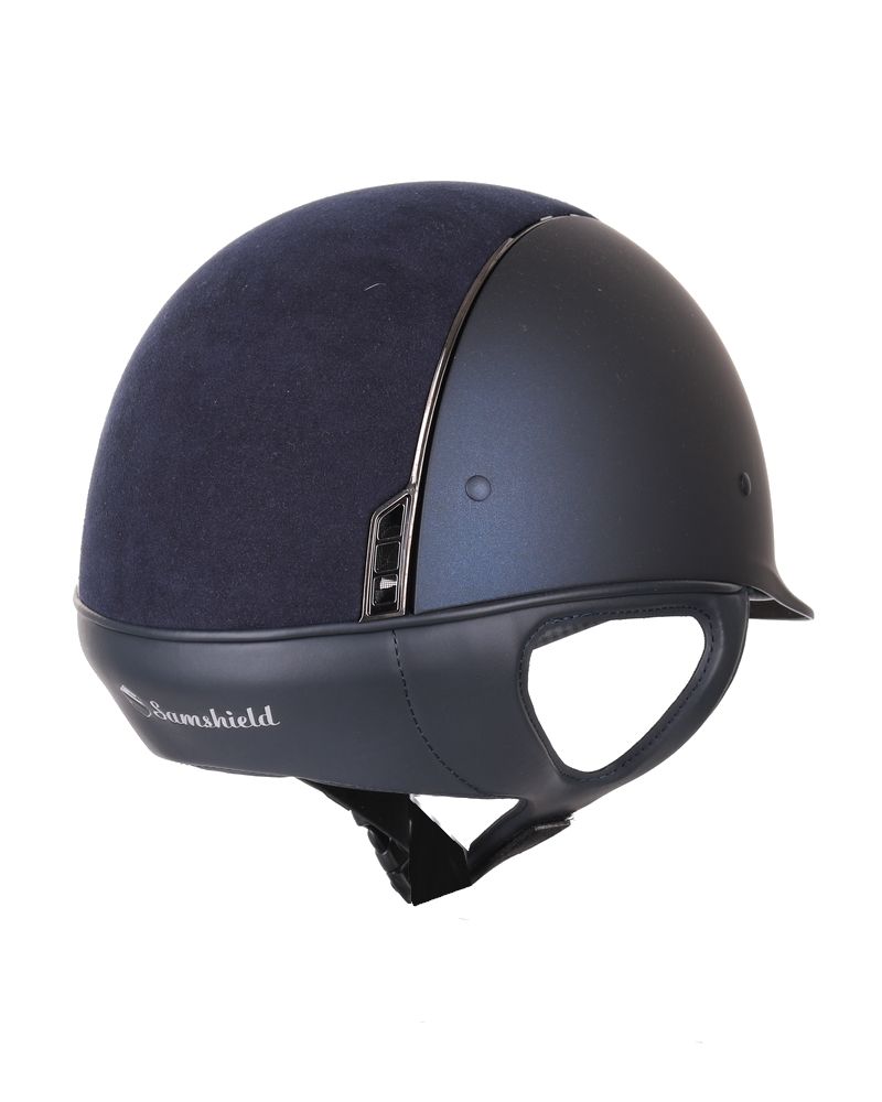 Samshield Shadowmatt casque d'équitation alcantara dessus Navy