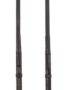 Equiline teugels rubber lederen stoppers zwart Zwart