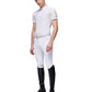 Pantalon d'équitation pour hommes avec grip aux genoux blanc