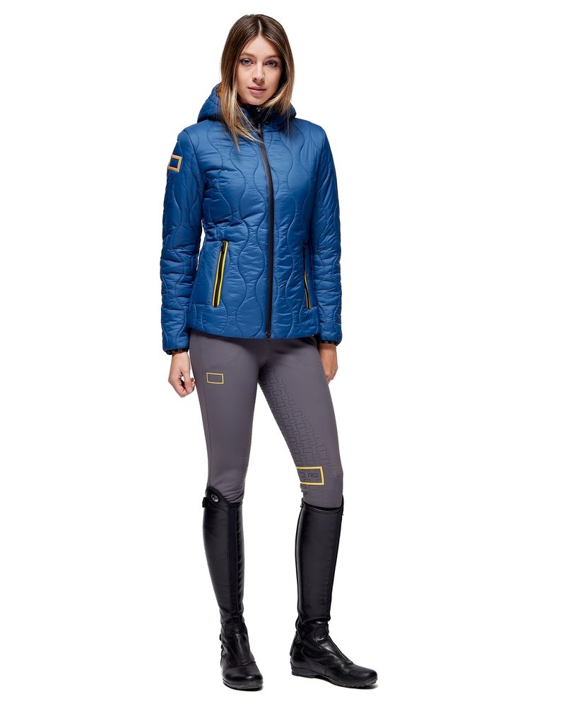 Veste matelassée femme bleu