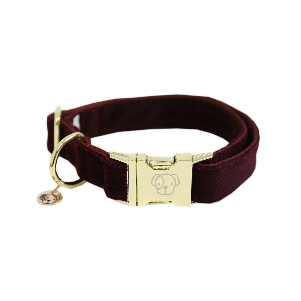 Collier pour chien en velours côtelé Kentucky Dogwear