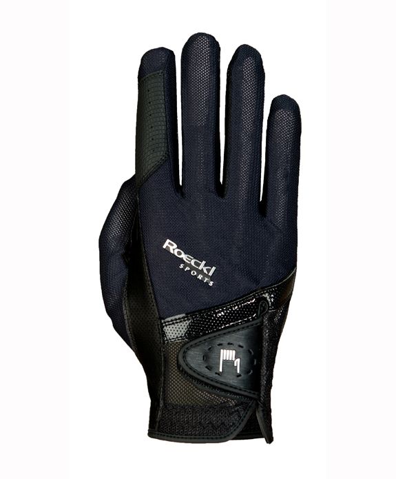 Gants d'équitation Roeckl Madrid Mesh noir