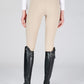 Pantalon d'équitation pour femmes Syracuse TK beige avec grip aux genoux