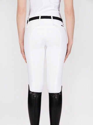 Pantalon d'équitation pour femmes Equiline genoux grip Bice blanc